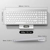 Clavier Bluetooth pour Mac OS, OMOTON Clavier sans Fil pour Apple MacBook Pro/Air, iMac, iMac Pro, Mac Mini/Pro, Clavier Silencieux Alimenté par AAA Piles, AZERTY