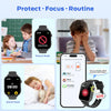Montre Connectée Enfant GPS 4G, Montre Intelligente Pour Enfants Fille Garçon avec Appels/Vidéo/Voix Chat, SOS, WiFi, Mode École, Réveil, Podomètre, Jeux, Montre Telephone Enfant