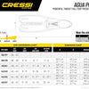 CRESSI Depuis 1946 - Agua Pro Fins - Palme Chaussante Idéales pour la Plongée Snorkeling Apnée Natation en Eau Libre grâce à Leur Construction Robuste et Fiable Taille 42/43