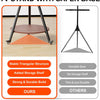 Support TV Roulant 40 à 75 Pouces, Charge Max 50 kg, réglable en Hauteur avec roulettes et étagère