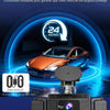 Dashcam Voiture 4 Canaux Avant/Arrière 1080P, Caméra Voiture WiFi avec Carte SD de 64 Go, écran IPS 3", Grand Angle, Vision Nocturne IR 8, Capteur G, Dash Cam Voiture avec Enregistrement en Boucle