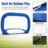 But de Football Enfant Pliable, 122 x 77 x 80 cm, Filet d’entraînement 4-en-1 pour tir et Rebond