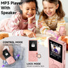Lecteur MP3 32Go Bluetooth 5.3 - Baladeur Portable 37g avec Boutons Physiques, Haut-Parleur, Radio FM, Enregistreur Vocal, Extension 128 Go Max, Idéal pour Sport, Voyage, Enfants (Écouteurs Inclus)