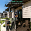 Caméras de sécurité solaires d'extérieur sans fil, caméra PTZ WiFi à 360° avec panneau solaire, vision nocturne couleur HD 1080p, détection humaine AI, audio bidirectionnel, étanchéité IP66