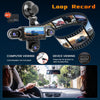 Dashcam 360° 5 Canaux 1080P Carte SD 64 Go Avant Arrière Intérieur. G-Sensor. Vision Nocturne. Grand Angle. Enregistrement en Boucle