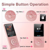 Lecteur MP3 64Go Bluetooth 5.3 Portable avec Touches Physiques | 30g ultra léger, écran 1,8", jusqu'à 80h de lecture, extension MicroSD 128Go pour musique au quotidien