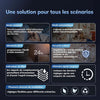 Purificateur d’air avec filtre 5-en-1 et préfiltre lavable pour grandes pièces – Élimine pollen, fumée, poussière, poils d’animaux et odeurs – Purification de toute la maison