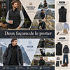 Gilet Chauffant Homme Taille L avec 15 Zones de Chauffage, 3 Niveaux de Température Réglables, Veste Chauffante Électrique pour Ski, Randonnée, Moto, Camping, Hiver (Sans Batterie)