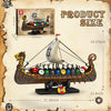 Ensemble de construction modèle pirate viking, kit voiles et boucliers 66101, cadeau hommes adultes garçons, décoration bureau viking