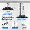 Projecteur LED Industriel - 2 Pack 100W 10000LM High Bay Eclairage Atelier avec Transformateur, IP65 Étanche Plafonnier LED, 6500k Blanc Froid Lampe Atelier pour Garage