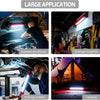 Lampe de Travail LED Rechargeable 6000 mAh 3000 LM Lampes d'Inspection avec Aimant et Crochet Lampe Pivotante pour Réparation Automobile avec 3 Modes de Luminosité