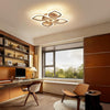 Ventilateur de plafond avec éclairage LED 68 cm, blanc - 6 vitesses, lampe de plafond à intensité variable pour salon et chambre, éclairage et ventilateur commutables séparément