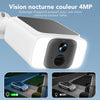 Caméra Surveillance WiFi Extérieure sans Fil Solaire 4MP | 5G/2.4GHz