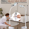 Lampe Esthetique Professionnel, 2500 Lumens, col de Cygne Flexible, Intensité Réglable en Continu, Lampadaire Loupe LED