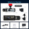 Dashcam Voiture Avant Intérieur avec Carte SD 64G, 1080P Dash Cam avec 3.16" Écran, Camera Voiture avec G-capteur, Vision Nocturne, Enregistrement en Boucle, Détection de Mouvement