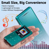 Lecteur MP3 Bluetooth 5.3 64Go écran 2,4" Touches tactiles Haut-Parleur Boîtier en métal, 45 h d'autonomie, 18 sons relaxants, radio FM, extensible jusqu'à 128Go
