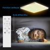 Plafonnier LED, intensité variable avec télécommande, 24 W, RGB, 4 000 K, design carré moderne pour salon, chambre, chambre d'enfant, salle de bain, 29 x 2,5 cm