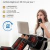 Masseur de jambes pour pieds, mollets, cuisses et chaleur 3 modes et 3 intensités pour soulager les tensions au quotidien et détendre les muscles des jambes