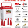 Abreuvoir Poules Automatique 10 litres avec Pieds, 8 Bols, Flotteur Filtré Contrôlé