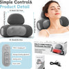 Masseur Cervical avec Chauffage, 3 en1 Masseur Dos et Cervicales avec Chauffage, Vibration et Traction, Masseur Cervical et Dos Électrique Pour Soulager Les Douleurs Des Tissus Profonds
