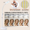 Lampe Esthetique Professionnel, 2500 Lumens, col de Cygne Flexible, Intensité Réglable en Continu, Lampadaire Loupe LED