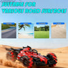 Voiture Radiocommandée Enfant – Voiture RC Rechargeable 4x4 Drift, Échelle 1:18 Design F1 Motif Araignée, Rotation 360°, avec Effet de Vapeur, Sons et Lumières LED, Télécommande 2.4GHz