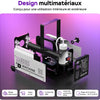 Machine à Fumée Mini Machine à Brouillard avec 6 LED Lumières Contrôlables en Couleur, 400 W avec télécommande, DJ Mariage Halloween Fête et Spectacle Noël Contrôle double mode