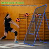 Filet de rebond de volley-ball réglable - Appareil d'entraînement de volley-ball avec zone de frappe pour frapper, servir, passer, exercices de pointes - Filet de rebond pour baseball, lacrosse