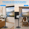Support universel pour vidéoprojecteur, hauteur réglable sans outil 85-110 cm, gestion des câbles intégrée, métal robuste avec base renforcée, support de projecteur avec sangle de projecteur
