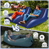 Fauteuil Gonflable, Canapé Gonflable à Surface Floquée, Canapé Gonflable Portable pour Adultes, Canapé-lit Double, Chaise Gonflable pour Camping, Fauteuil Gonflable pour Intérieur et Exterieur