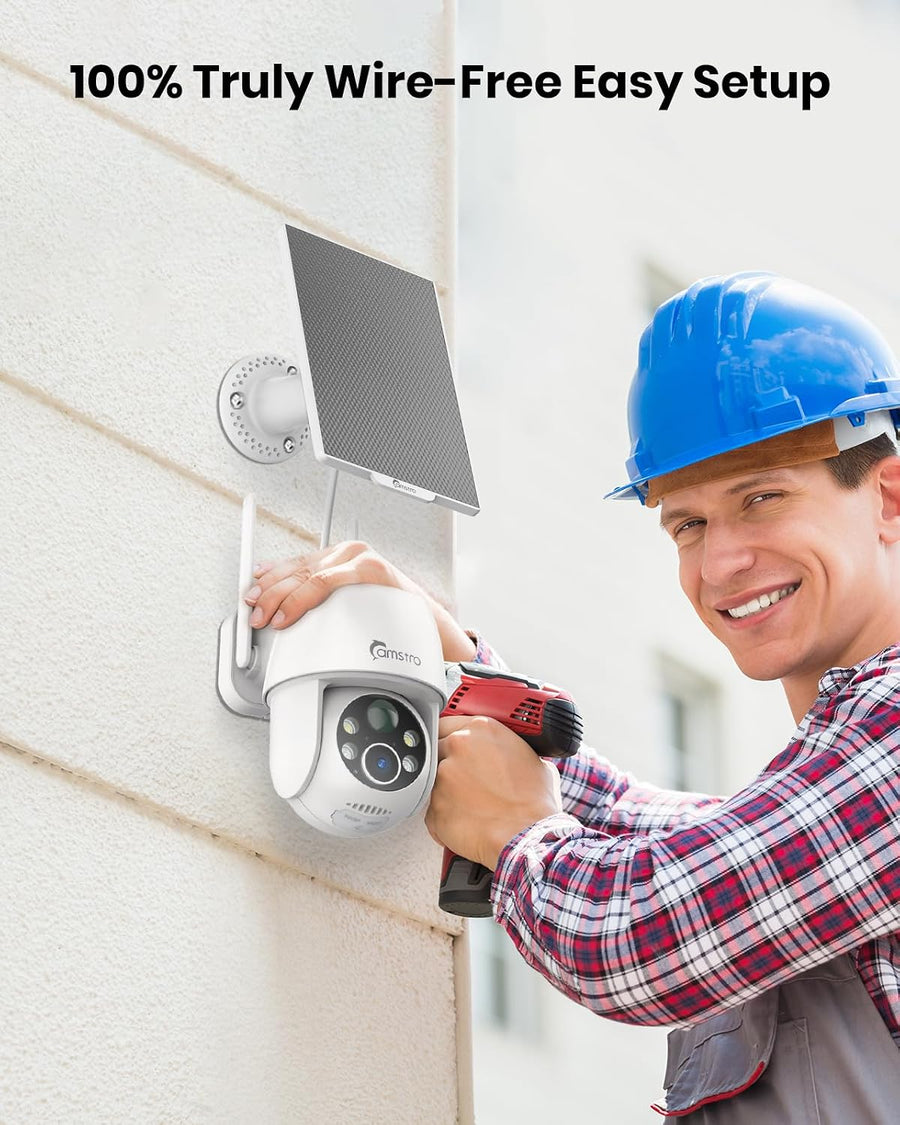 Caméras de Surveillance solaires sans Fil 3MP pour l'extérieur