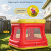 Maison gonflable 3 en 1 pour tout-petits de 1 à 3 ans, piscine à balles et trampoline, maison gonflable avec filet de sécurité, intérieur et extérieur, aire de jeux pour bébé