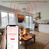 Détecteur de Fumée WiFi Intelligent EN14604, Batterie 5 Ans, Sirène 85 DB, Alarme Incendie Synchronisée Via Hub Zigbee (sans WiFi), Commande Via App, Alertes à Distance, Lot de 3 (Hub Inclus)