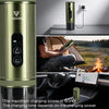 Machine à expresso portable 12V: cafetière de voyage avec chauffe rapide et batterie de 15000 mAh – Jusqu’à 8 tasses pour le camping, les voyages et la conduite en voiture GRIS