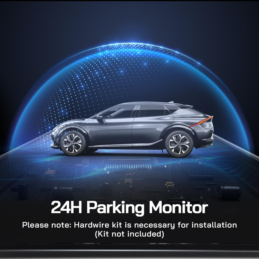 Dashcam 4K Voiture Avant Arrière, Wi-FI Caméra Voiture, Grand Angle 170° G-Capteur, Caméra Embarquée Voiture avec Mode Stationnement 24H, Vision Nocturne, Enregistrement en Boucle