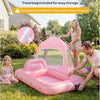 Matelas Gonflable pour Enfants, Design Tente Voiture Princesse, à partir de 3 Ans, ROSE