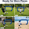 But de Football Enfant Pliable, 122 x 77 x 80 cm, Filet d’entraînement 4-en-1 pour tir et Rebond