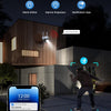 Caméra Solaire Extérieure 4G avec Carte SIM sans WiFi Autonome 2K, Batterie Intégrée, Détection de Mouvement Personnalisée, Projecteur & Sirène, Alerte APP Instantanée, Abonnement Requis