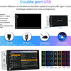 Autoradio 2 DIN Universel avec CarPlay & Android Auto sans Fil Bluetooth, GPS, FM, USB, Type-C, Commandes au Volant, Écran Tactile