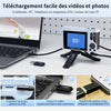 Appareil Photo Numérique 4K Compact 2,8" Écran Pivotant 180° Bleu Zoom 16X, batterie 1500mAh, Camera Vlog, Carte TF incluse