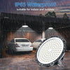 Projecteur LED Industriel - 2 Pack 100W 10000LM High Bay Eclairage Atelier avec Transformateur, IP65 Étanche Plafonnier LED, 6500k Blanc Froid Lampe Atelier pour Garage