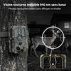 GardePro E5 2.0 Pro 4K Camera de Chasse, Carte SD de 64 Go, 64MP Caméra de Chasse, Camera Vision Nocturne Animaux Exterieur, Piege Photographique, Camera Detecteur de Mouvement