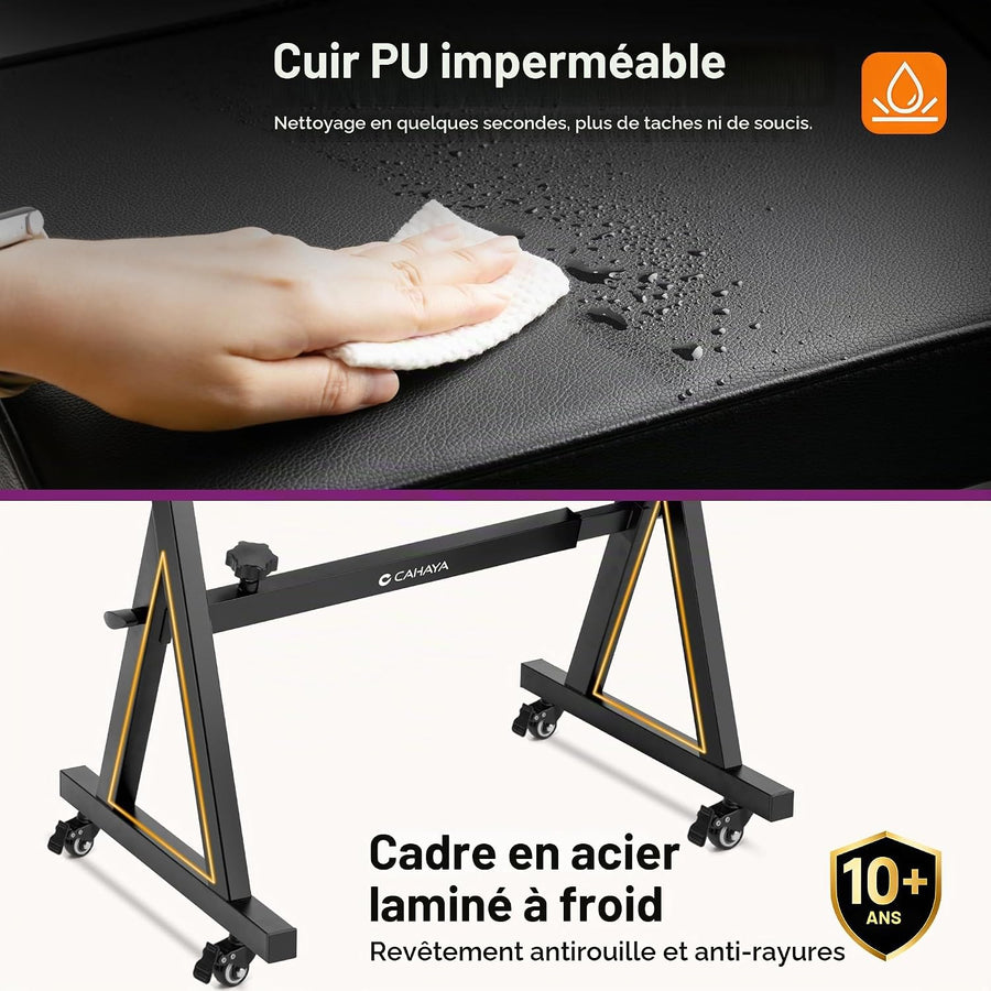 Support Clavier en Z avec Banc, Support Piano Numérique Réglable, panier de rangement intégré, très stable, roulettes verrouillables, montage facile