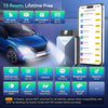 MUCAR BT200 Max AI Bluetooth, mises à Jour à Vie, Compatible ELM327, Outil de Diagnostic OBD2 Tous systèmes avec 15 réinitialisations pour iOS et Android, CANFD, authentification, FCA SGW