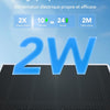 Camera 2K Exterieur WiFi sans Fil Solaire sur Vision Nocturne Couleur | 5G/2.4GHz, Détection Humaine AI, Détection de Mouvement, Audio Bidirectionnel, SD/Cloud, Sirène, IP65