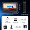 Kit Caméra de Recul HD 4.3 Pouces avec Caméra Rotative, Camera de Recul avec Étanchéité IP68 Vision Nocturne Super Grand Angle Ligne de Recul, Câble de 8M, 12-24V pour Berlines SUV