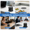Bloc Prise Encastrable Automatique, Prise Encastrable Plan de Travail avec Chargeur Sans Fil 15 W, D 117 mm, Prise de Table Escamotable 3 Prises avec 1 USB C 1 USB A - Prise de Table Rétractable