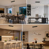Suspension LED Table à Manger 100 cm, Dimmable, APP et Télécommande [Classe énergétique E] Suspension Moderne, Lampe Réglable en Hauteur pour Table à Manger et Bureau, 3000–6500K, 36W