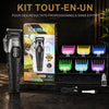 Tondeuse à cheveux professionnelle pour homme Tondeuse à cheveux électrique sans fil avec lame en T sans fil