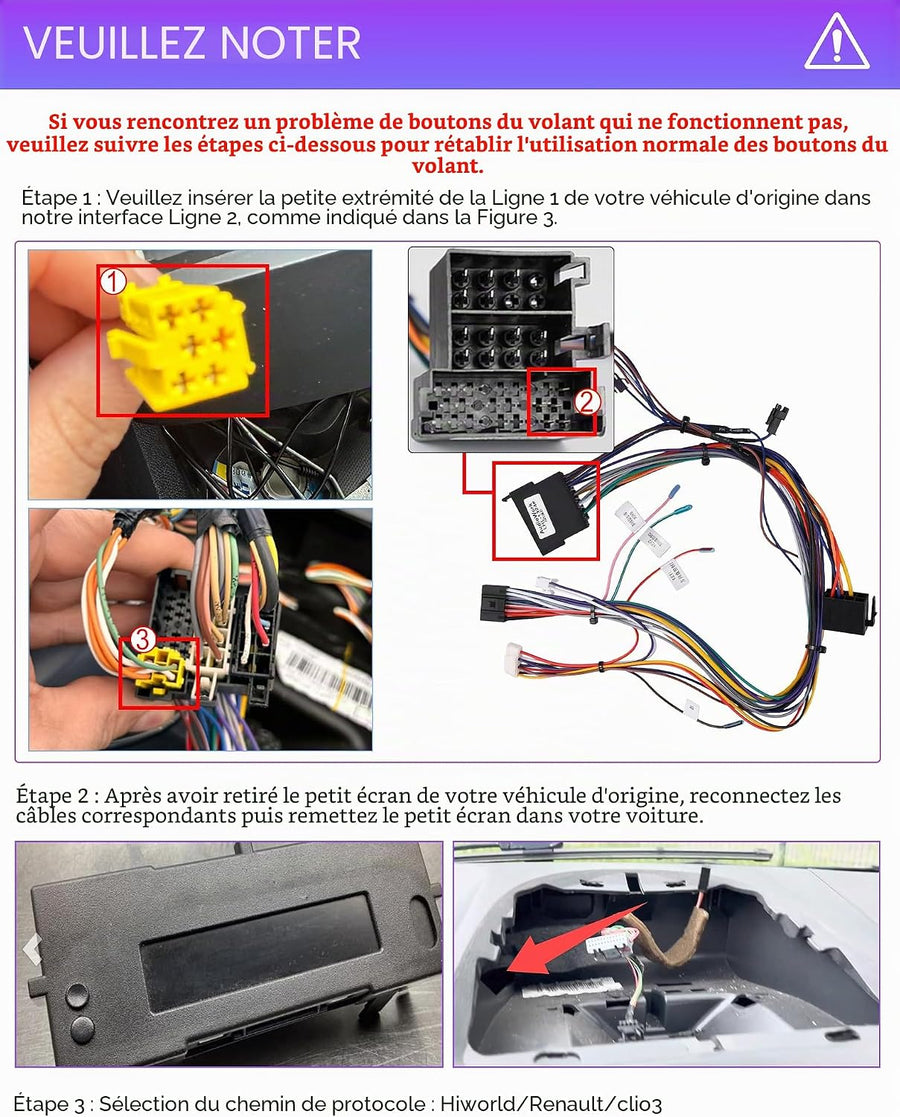 Autoradio 4 Go + 64 Go Android 15 pour Renault Clio 3 2005-2014 avec CarPlay Android Auto Mirror Link – Écran Tactile 9 Pouces Voiture, WiFi Bluetooth 5.0 FM/RDS 32EQ USB avec Caméra de recul